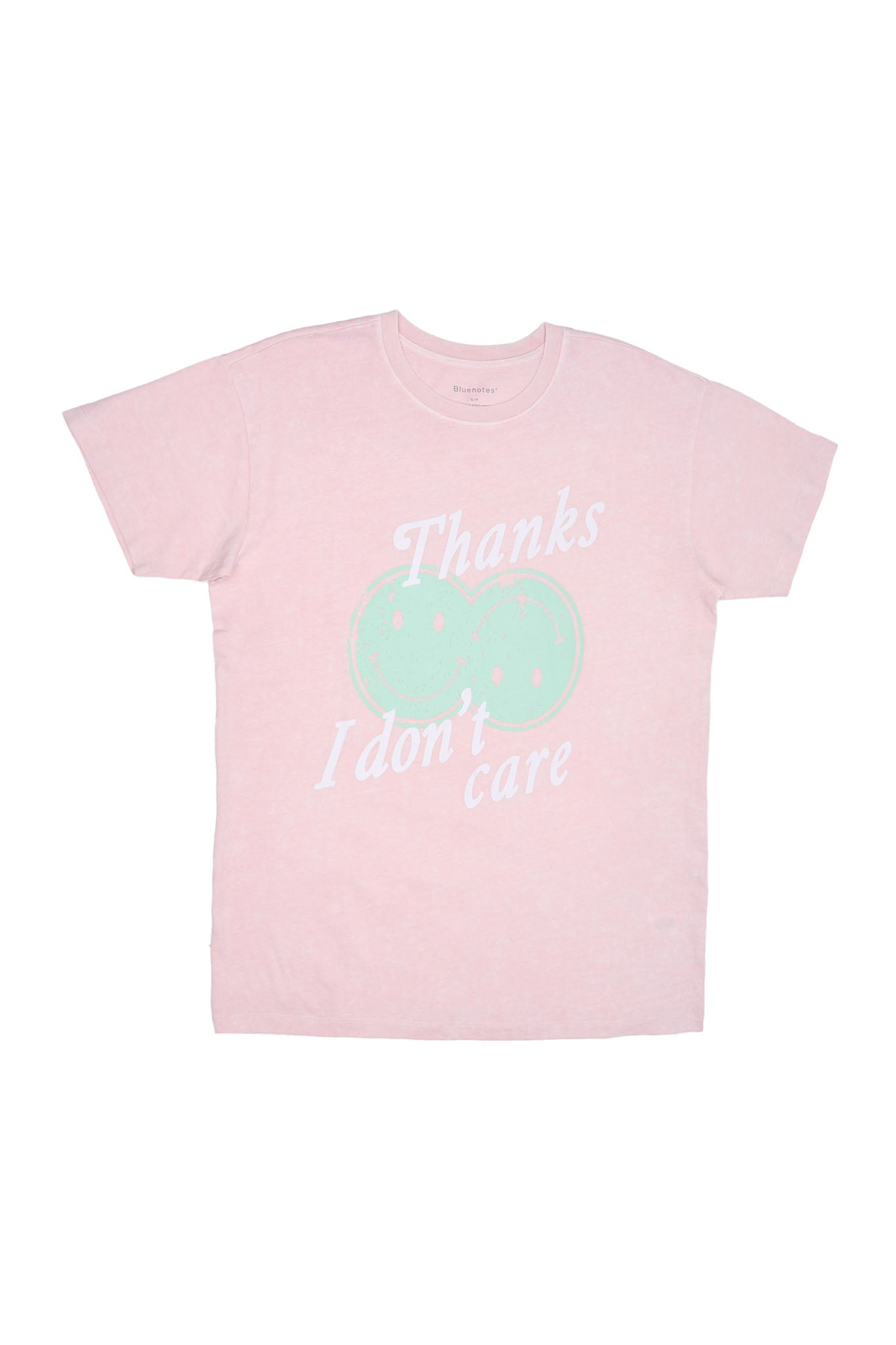  Thanks I Don't Care Graphic Relaxed Tee 