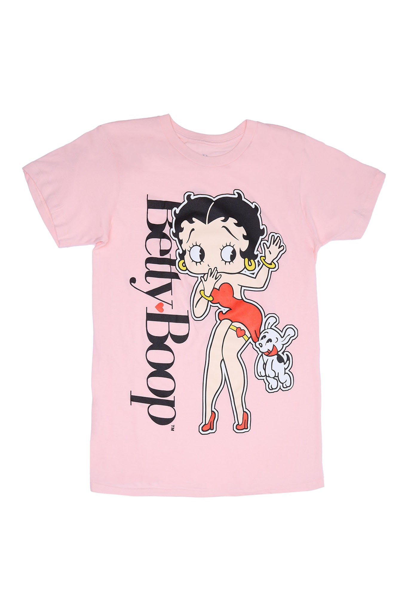  Betty Boop Puppy Graphic Relaxed Tee 