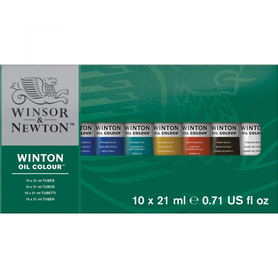 Winsor & Newton Winton Oil Paint Set | 10 x 21 ml