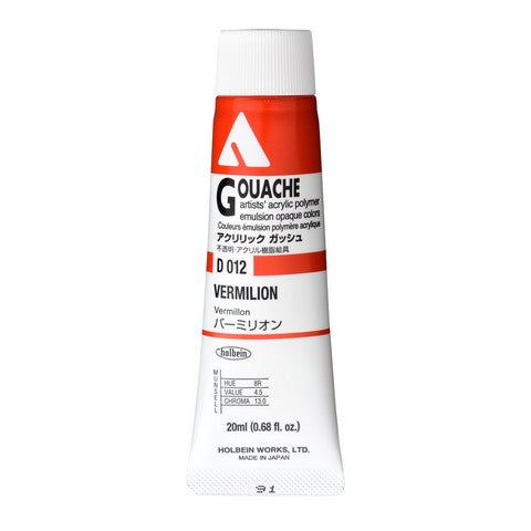 Holbein Acrylic Gouache Tubes (Red & Pink Colors)