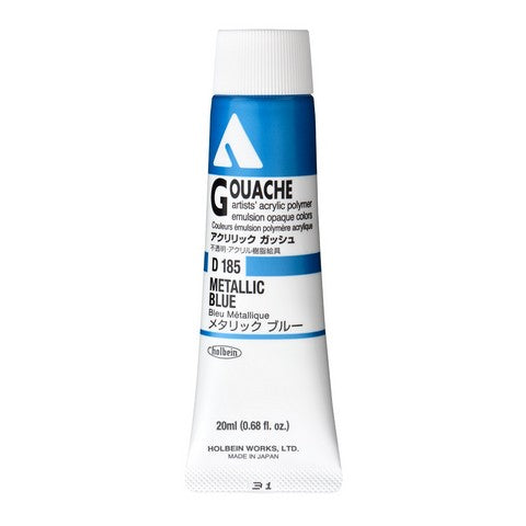 Holbein Acrylic Gouache Tubes (Metallic Colors)