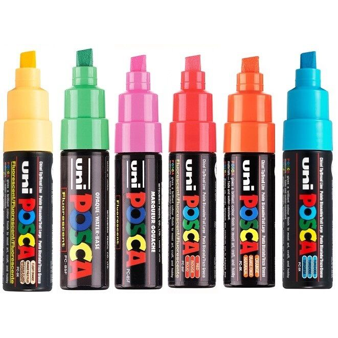 POSCA Acrylic Paint Markers, PC-8K Broad