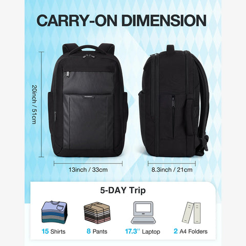 Carry-On Travel Laptop Backpack-BAGSMART