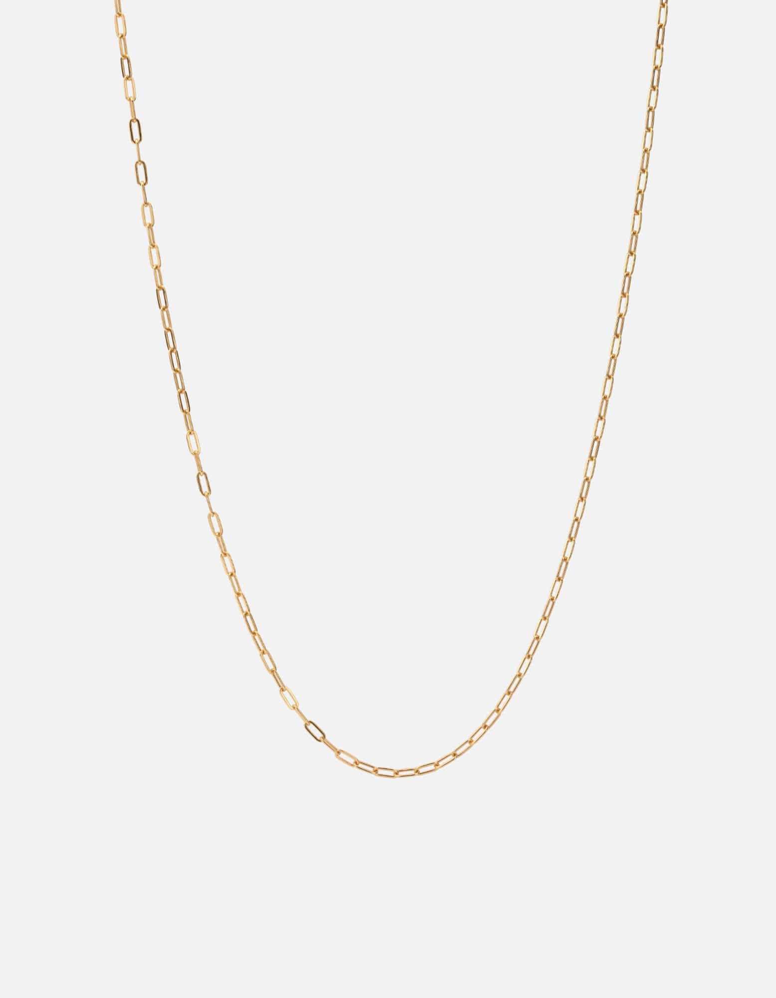 2.5mm Volt Link Cable Chain Necklace, 14k Gold