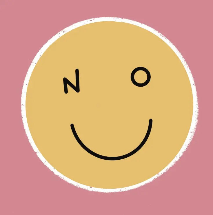 NO Smiley Vinyl Sticker