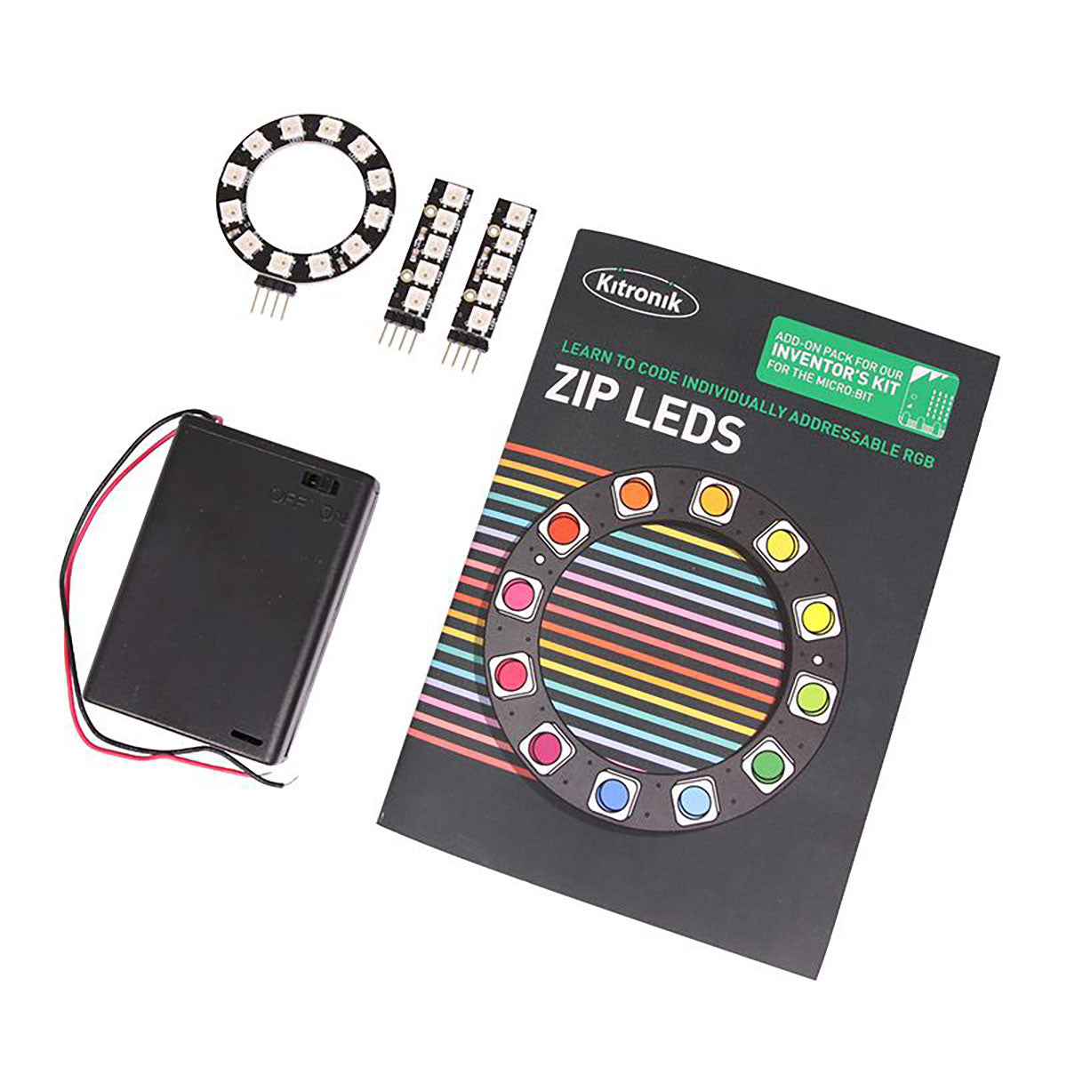 Kitronik Zip LEDs Add-On Pack Inventors Kit for micro:bit