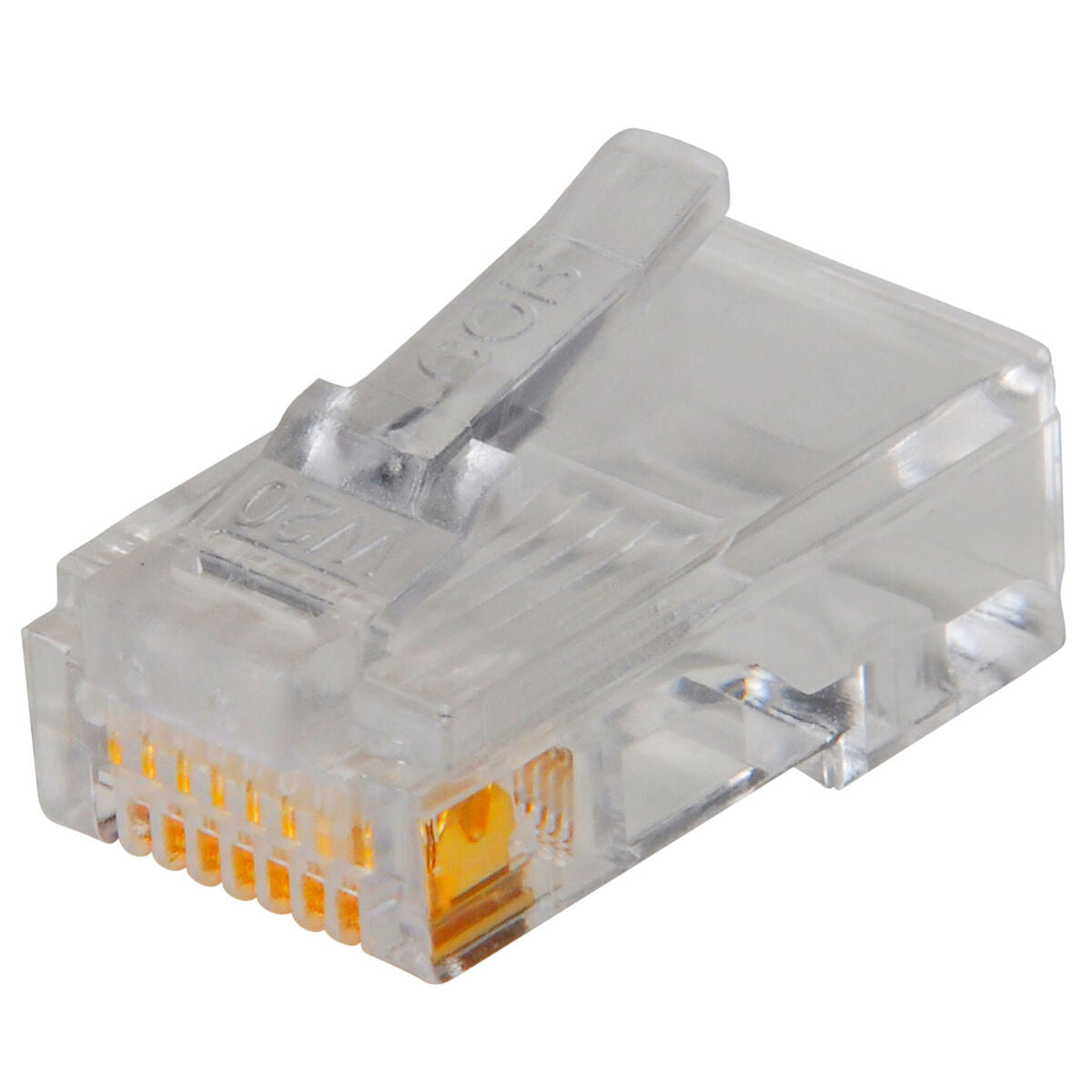 RJ45 8C Modular Connectors For Flat Cable (10 pack)