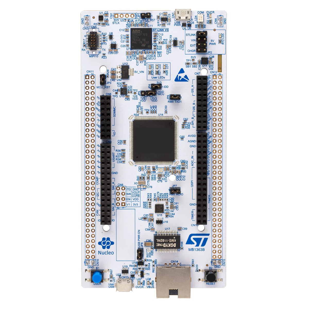 STM32 Nucleo-144 Development Board with STM32F767ZI MCU