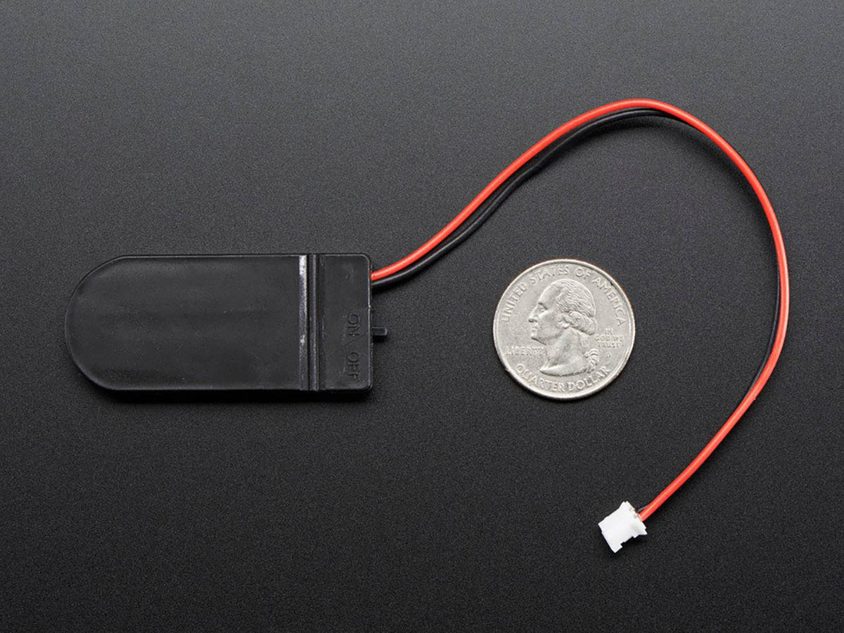 Adafruit 2 x CR2032 Coin Cell Battery Holder - 6V output - On/Off switch