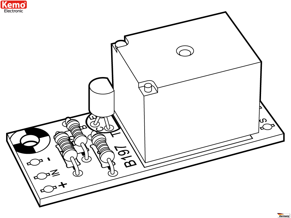 Kemo 12 VDC Relay Card Module Kit