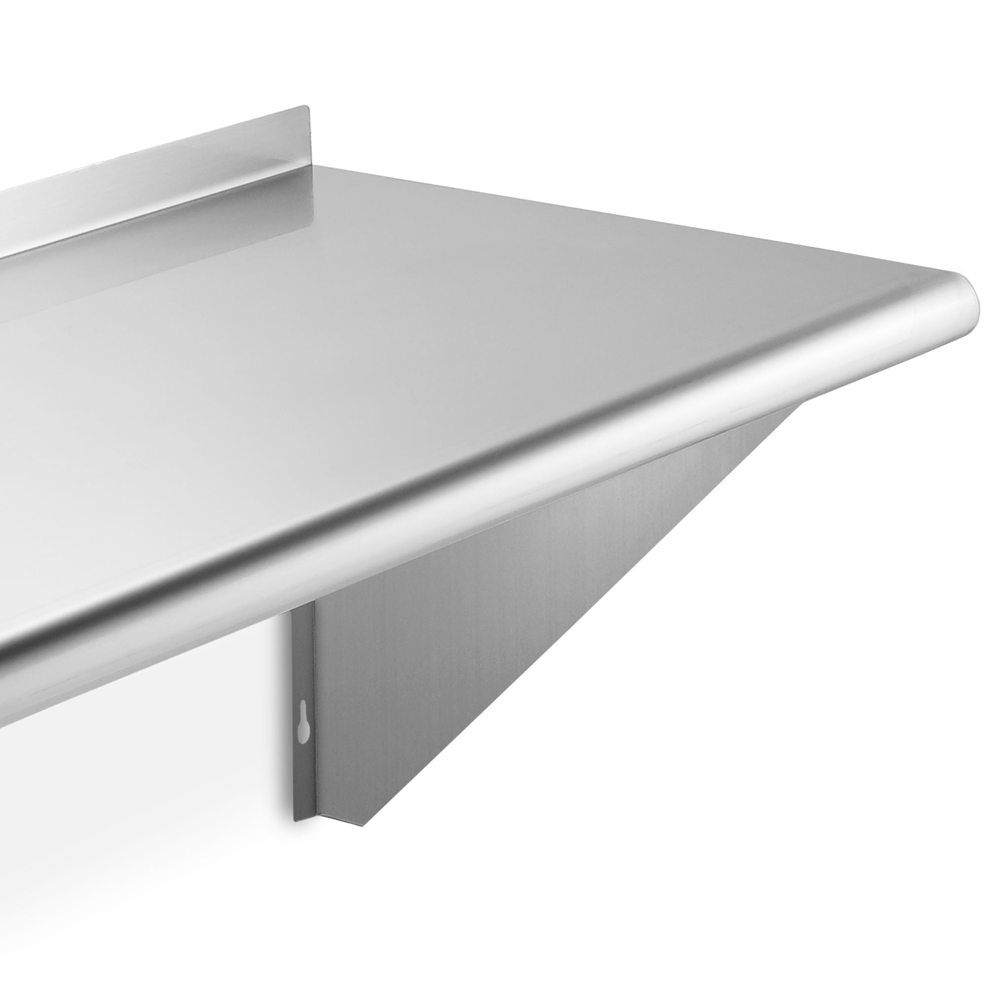 14-Inch Deep Stainless Steel Wall-Mount Shelves, NSF Certified