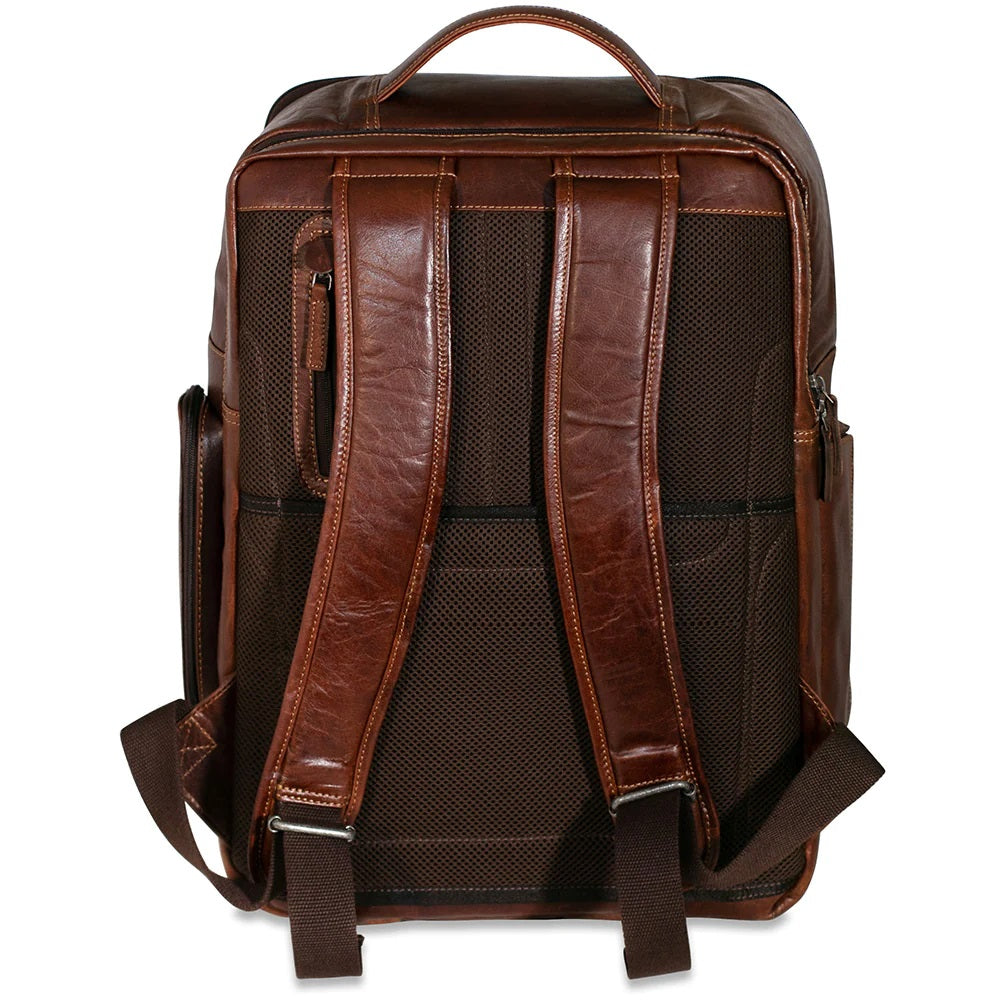 Jack Georges Large Leather Travel Backpack