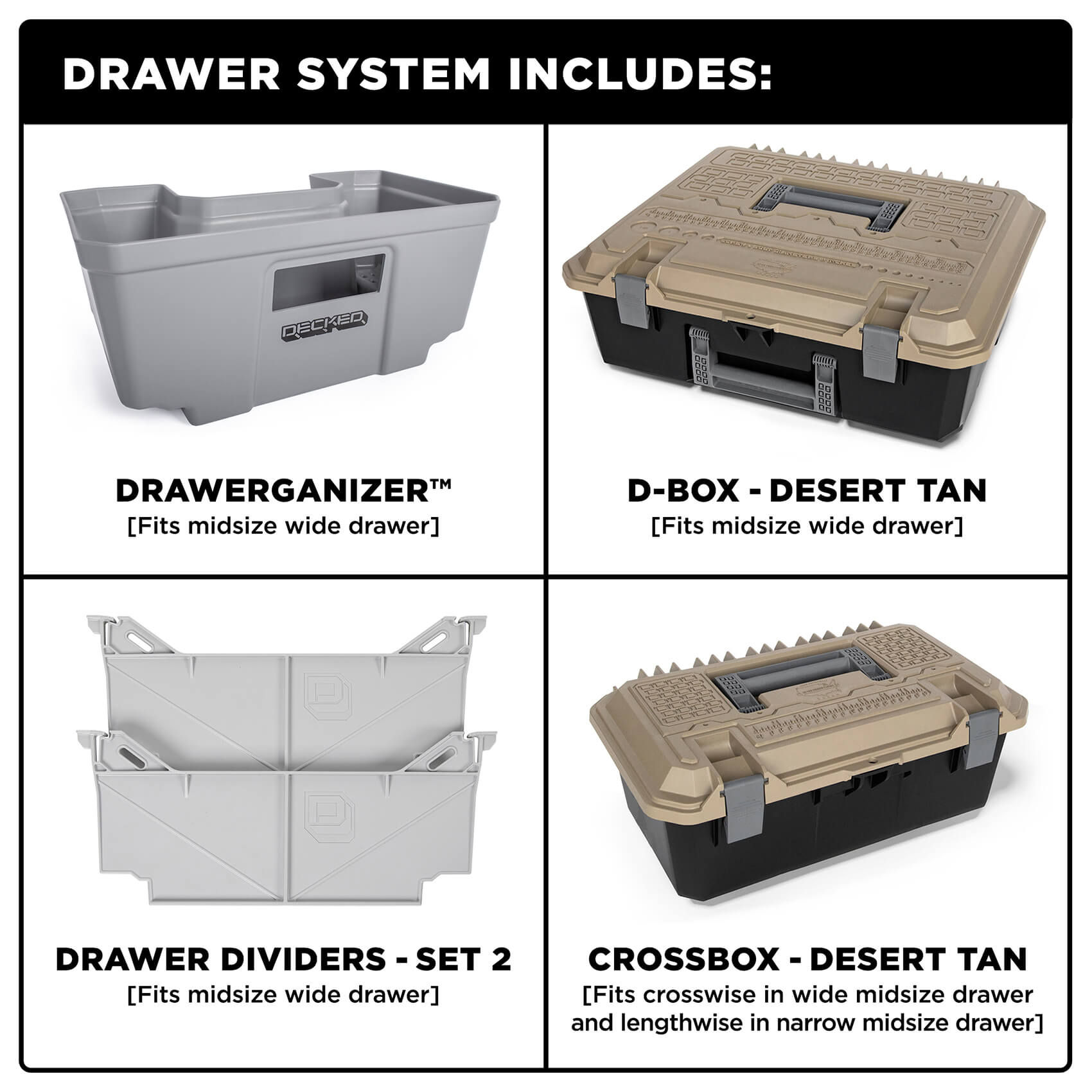 Decked Drawer System Jeep GLADIATOR 2020-2024