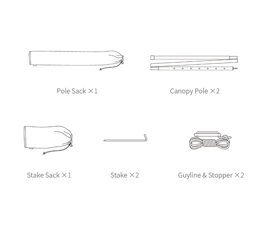 iKamper Canopy Poles 3.0