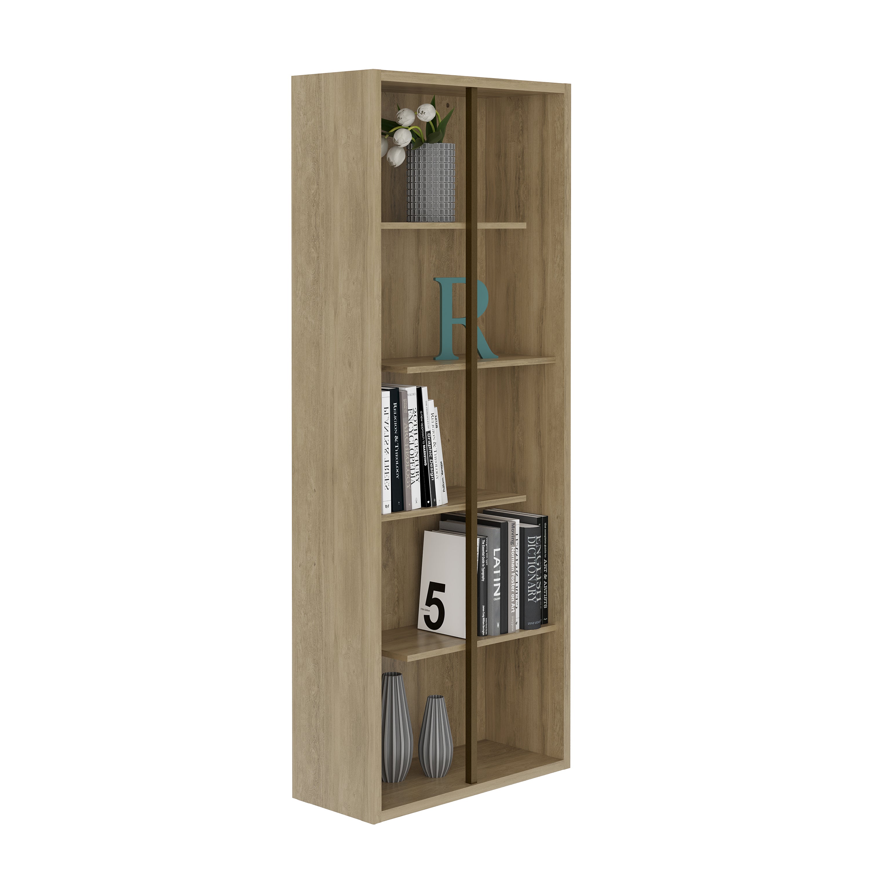 Standard 5-Tier Wooden Bookcase