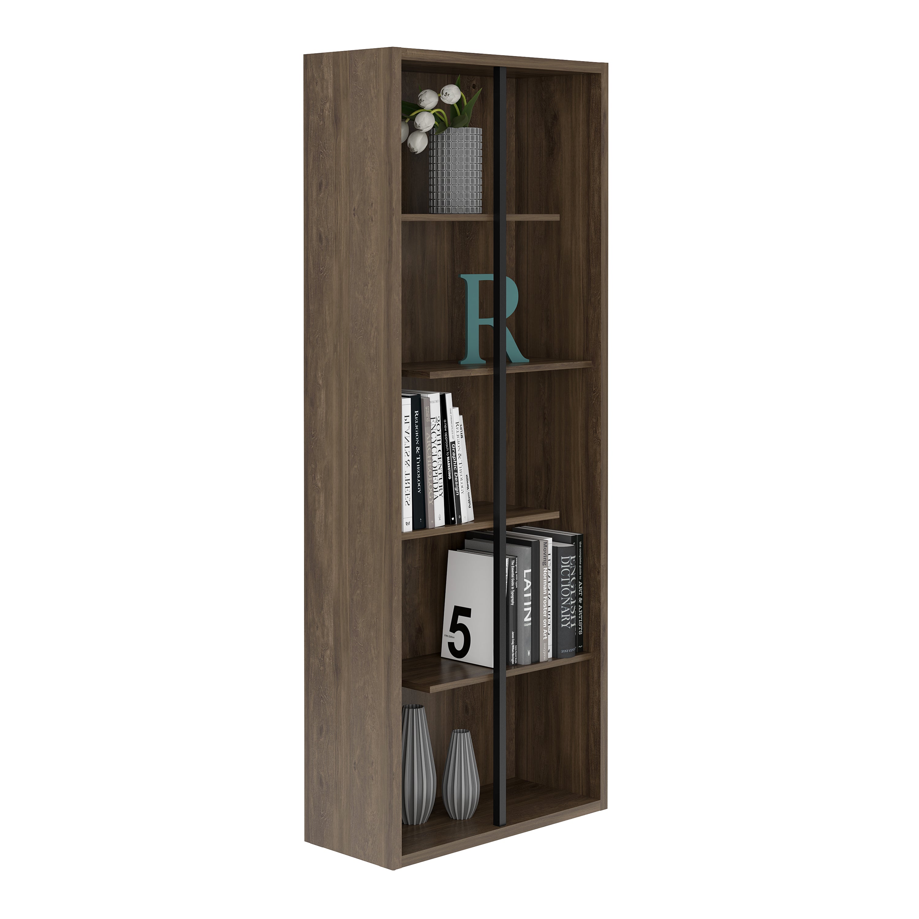 Standard 5-Tier Wooden Bookcase