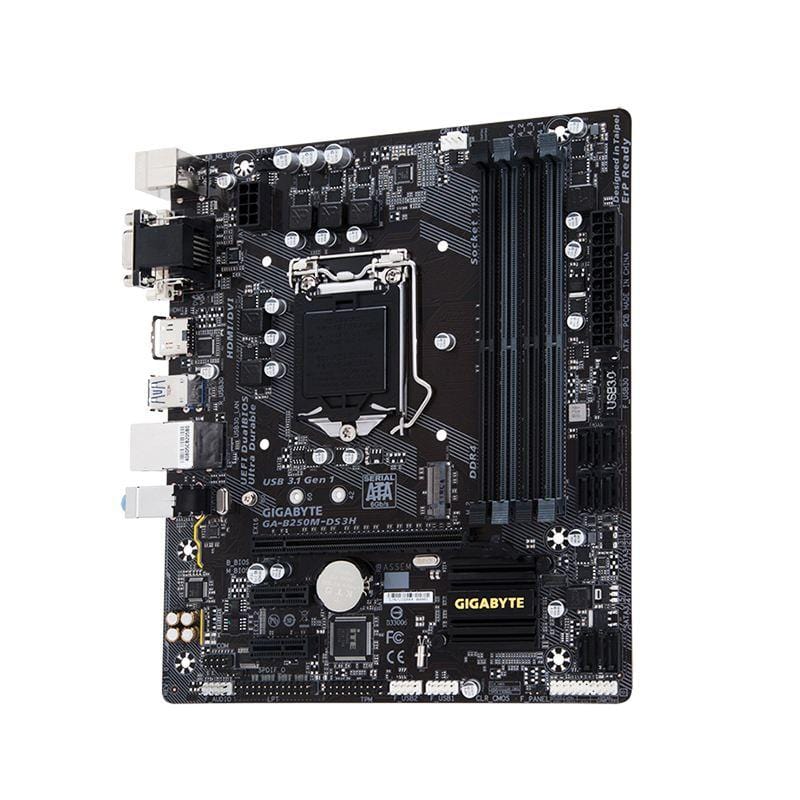 Gigabyte Technology GA-B250M-DS3H Motherboard,1151,ddr4,M-ATX,B250,usb3.0,4 memory slot,HDMI