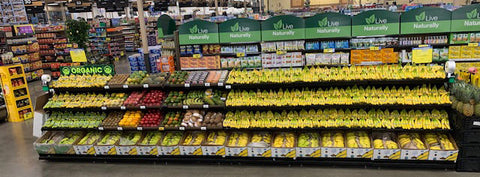 produce display shelving