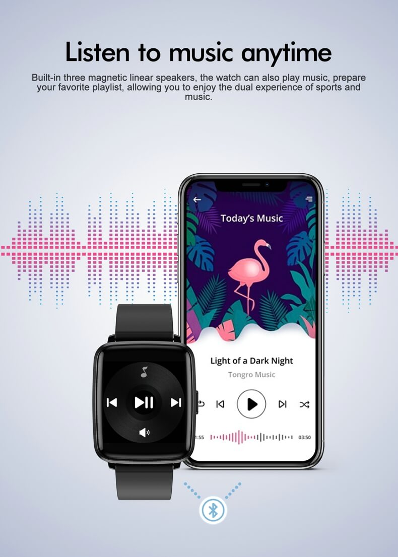 Findtime Smart Watch Blood Pressure Monitor Heart Rate Blood Oxygen Body Temperature