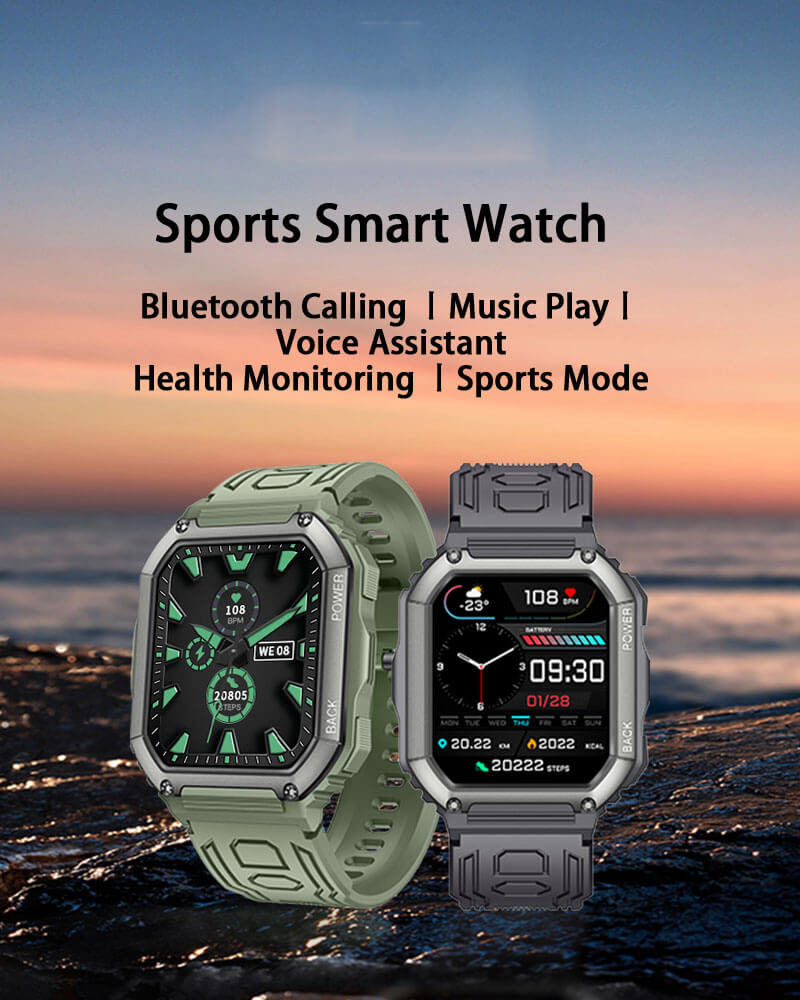 Findtime Military Blood Pressure Smart Watch Blood Oxygen Heart Rate with Bluetooth Calling