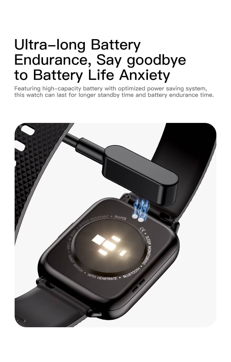 Findtime Smart Watch mit Blutdruck- und Herzfrequenzmonitor Blutsauerstoff mit Bluetooth-Anruf
