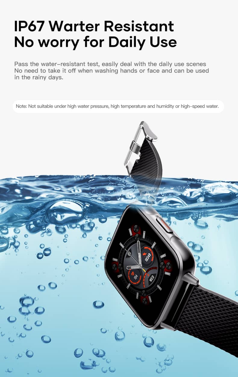 Findtime Smartwatch mit Blutdruck- und Herzfrequenzmonitor, Blutsauerstoffgehalt und Bluetooth-Anrufen