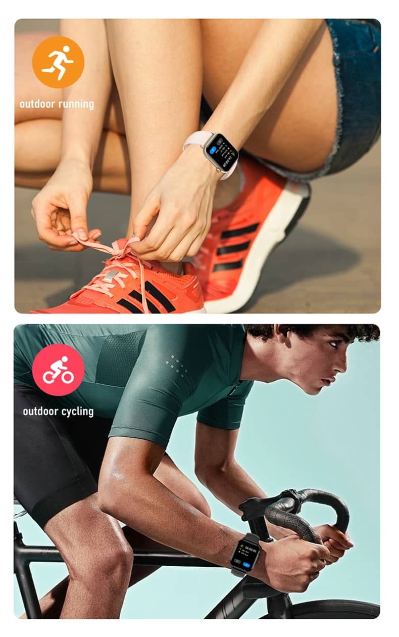 Findtime Smartwatch, Blutdruckmessgerät, Körpertemperatur, Blutsauerstoff, Herzfrequenz, mit Bluetooth-Anrufen