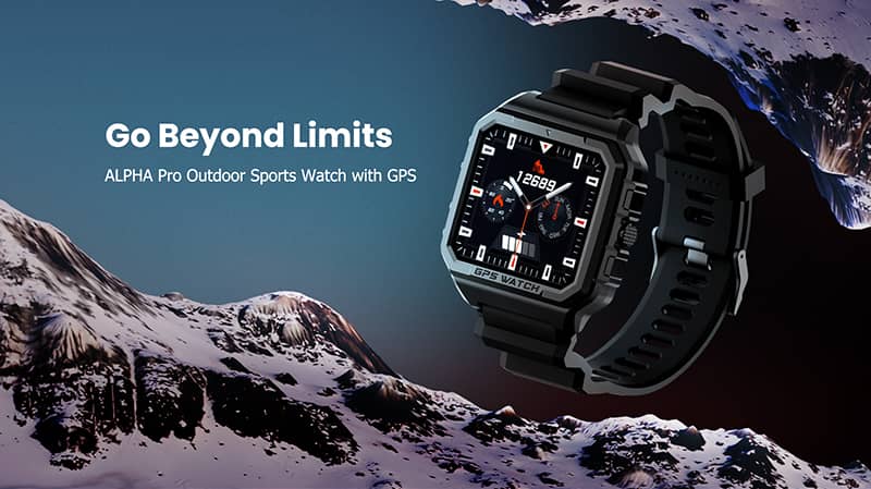 Findtime GPS Smartwatch with 24/7 Heart Rate Monitor Blood Oxygen IP68 Waterproof