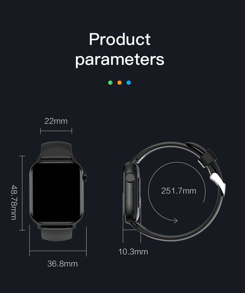 Reloj inteligente Findtime, monitor de presión arterial, temperatura corporal, oxígeno en sangre, frecuencia cardíaca con llamadas Bluetooth