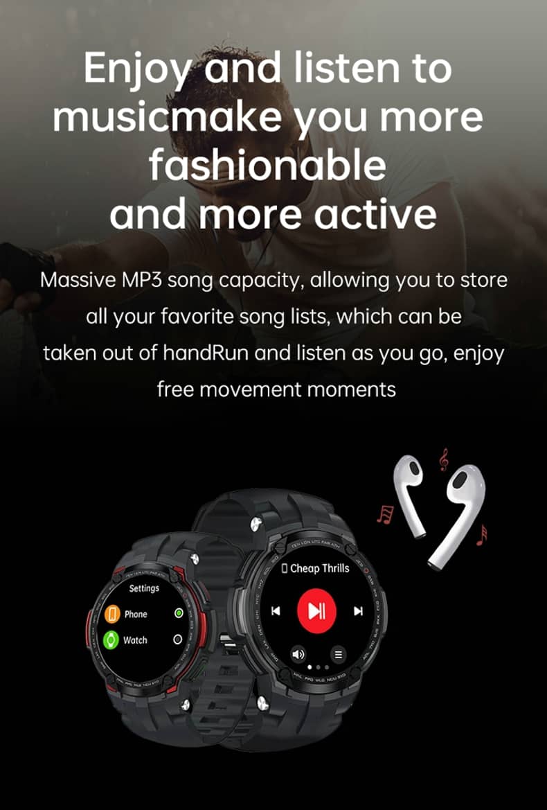 Findtime Smartwatch, Blutdruckmessgerät, Blutsauerstoff, Herzfrequenz, Bluetooth-Anrufe