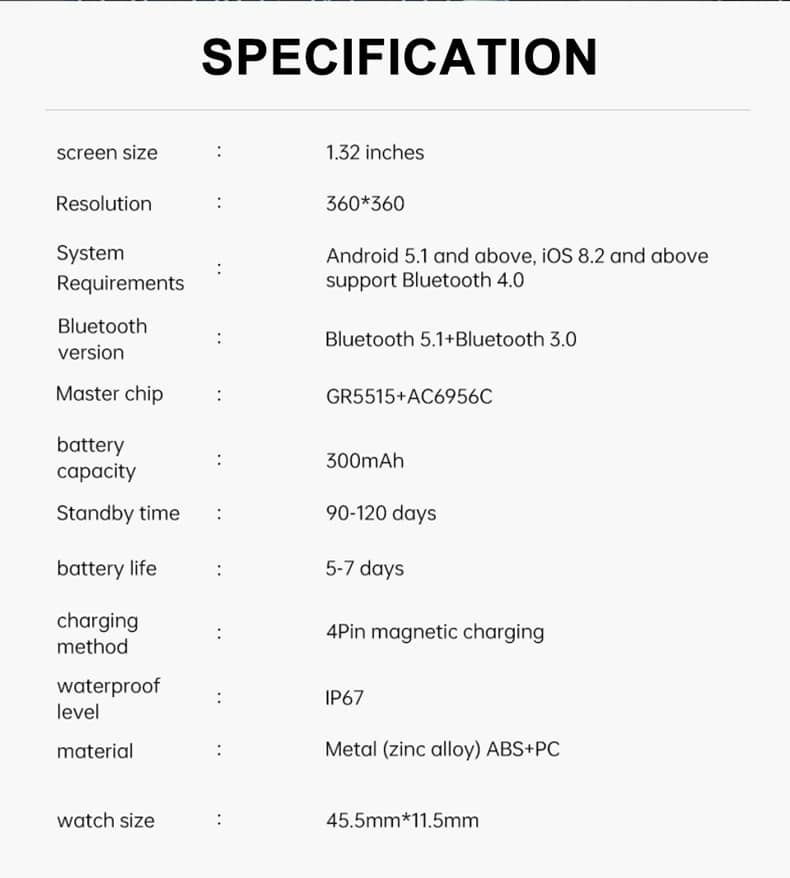 Reloj inteligente Findtime, monitor de presión arterial, oxígeno en sangre, frecuencia cardíaca, llamadas Bluetooth