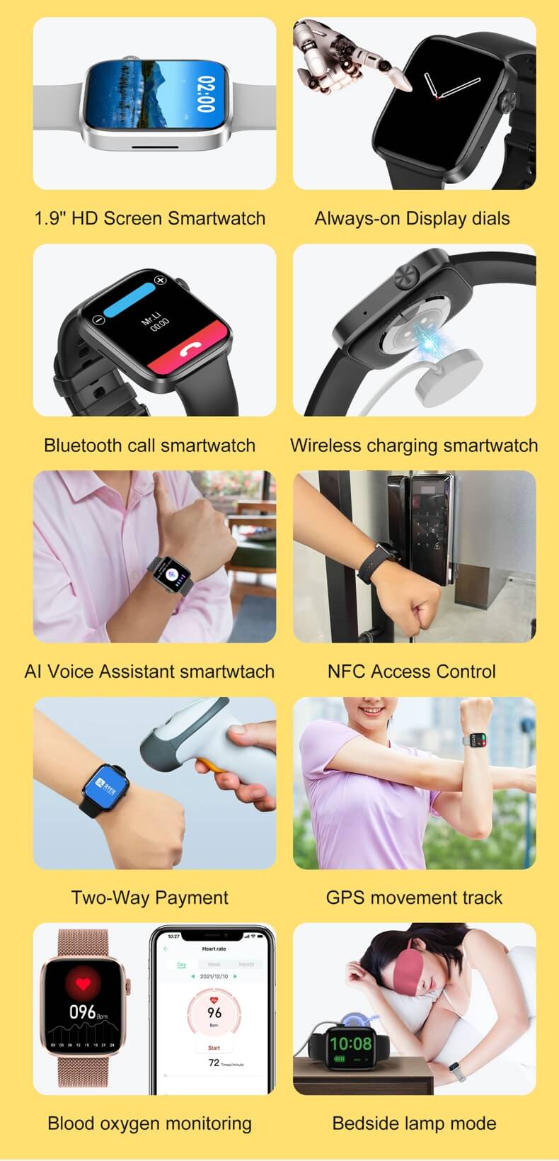Findtime ECG Smart Watch with Heart Rate Monitor SpO2 Bluetooth Calling