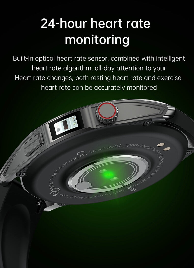 Reloj inteligente Findtime con presión arterial, frecuencia cardíaca, monitor SpO2, temperatura corporal