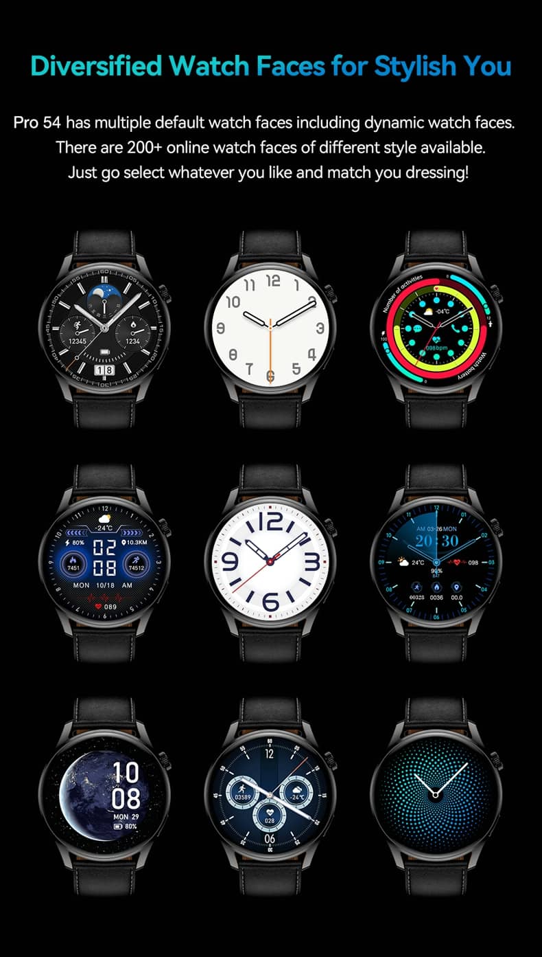 Findtime Smartwatch Pro 54 Smartwatch für Blutdruck