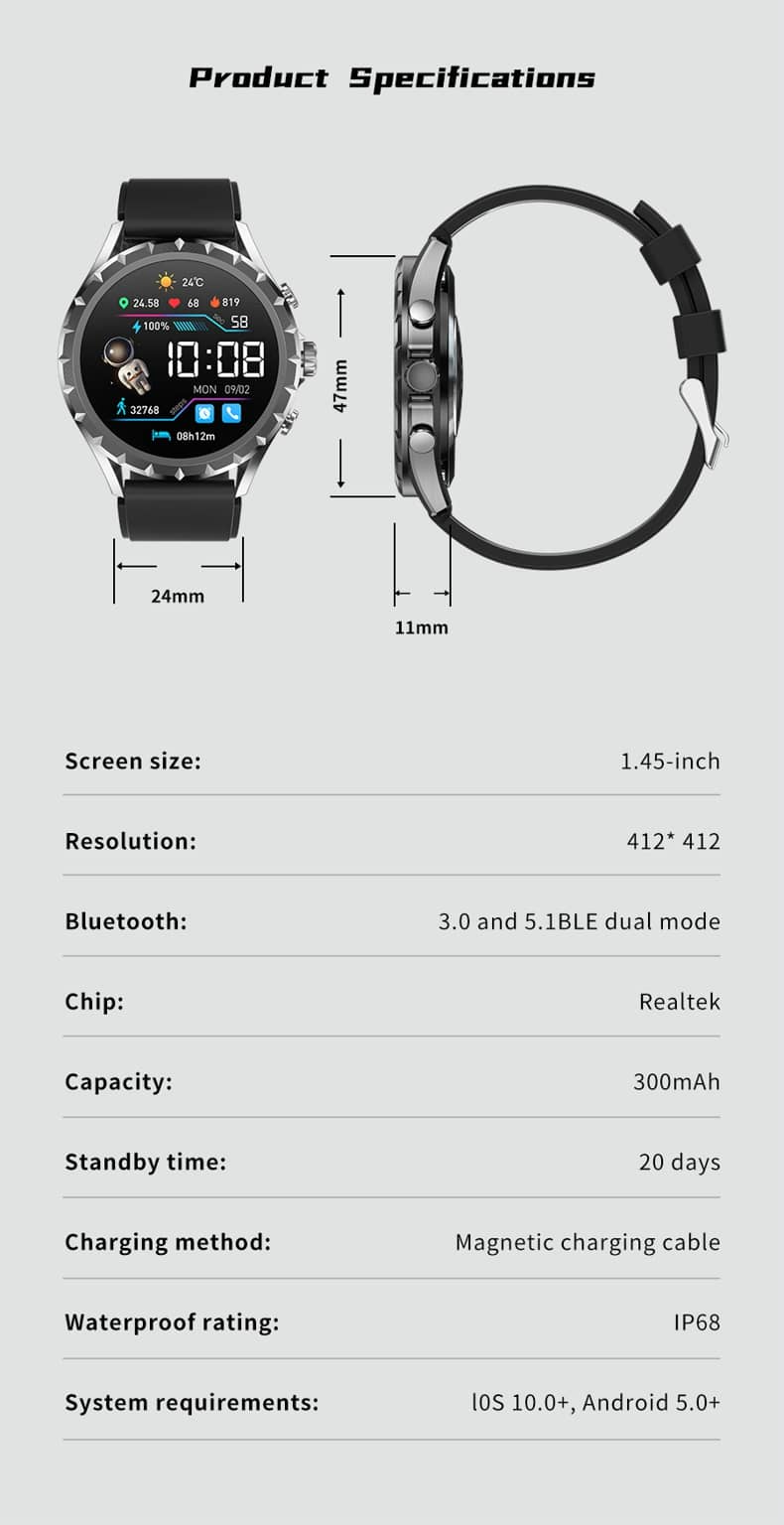 Reloj inteligente Findtime Pro 56