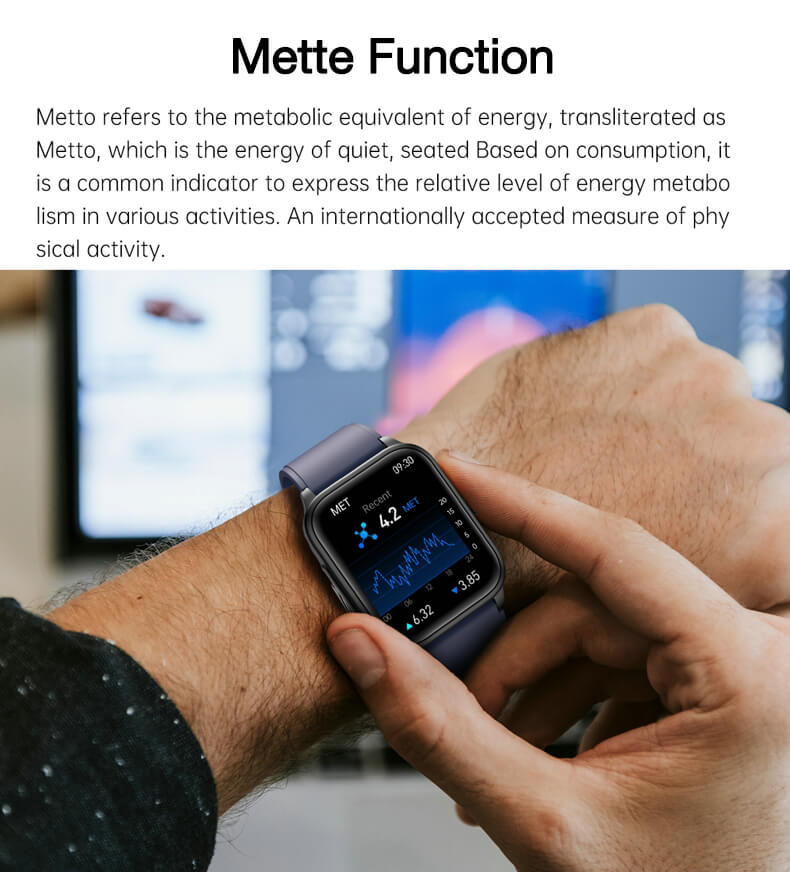 reloj inteligente función MET