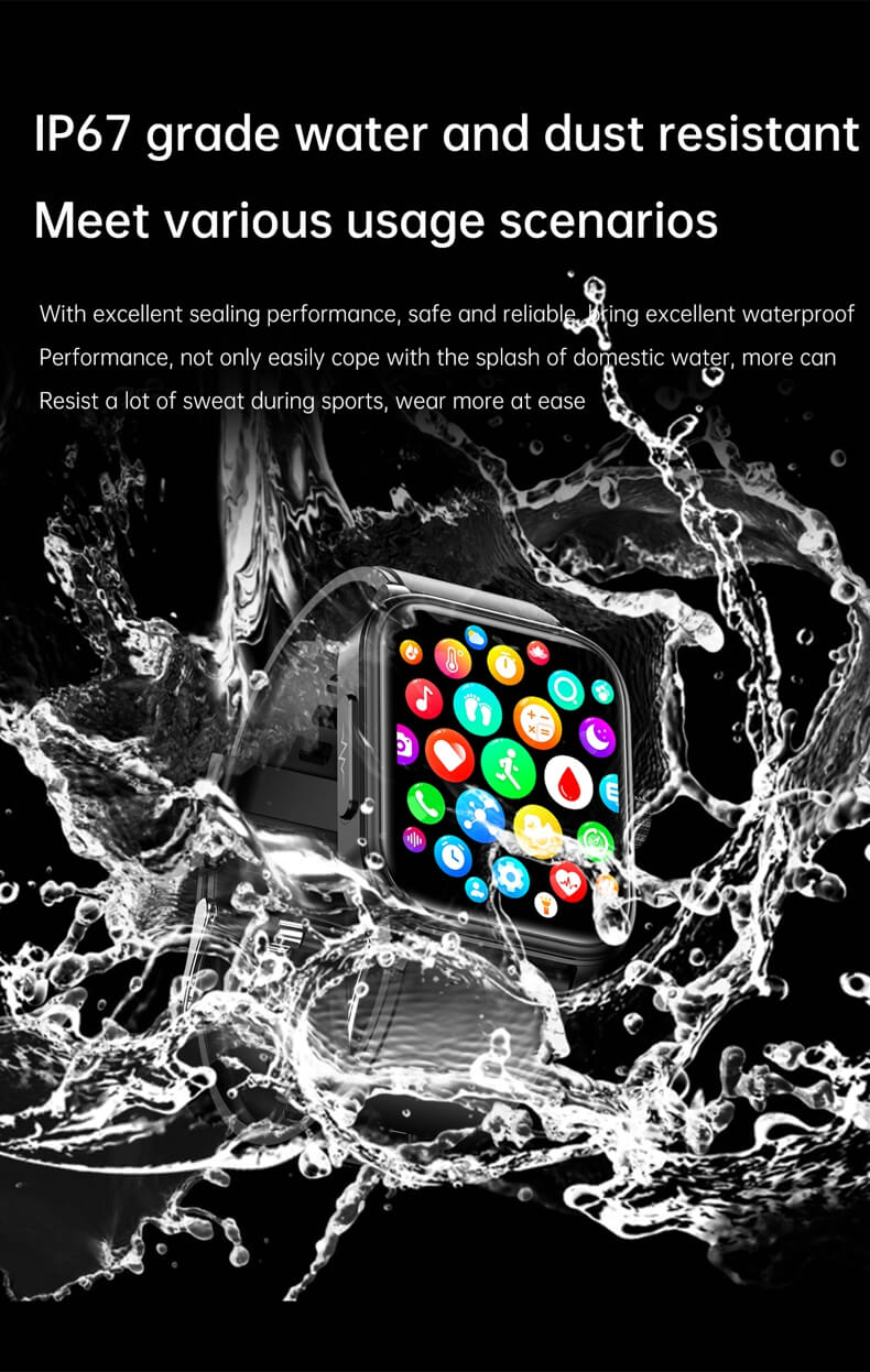 Reloj inteligente resistente al agua IP67