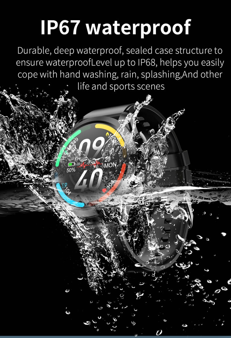 Reloj inteligente resistente al agua IP67