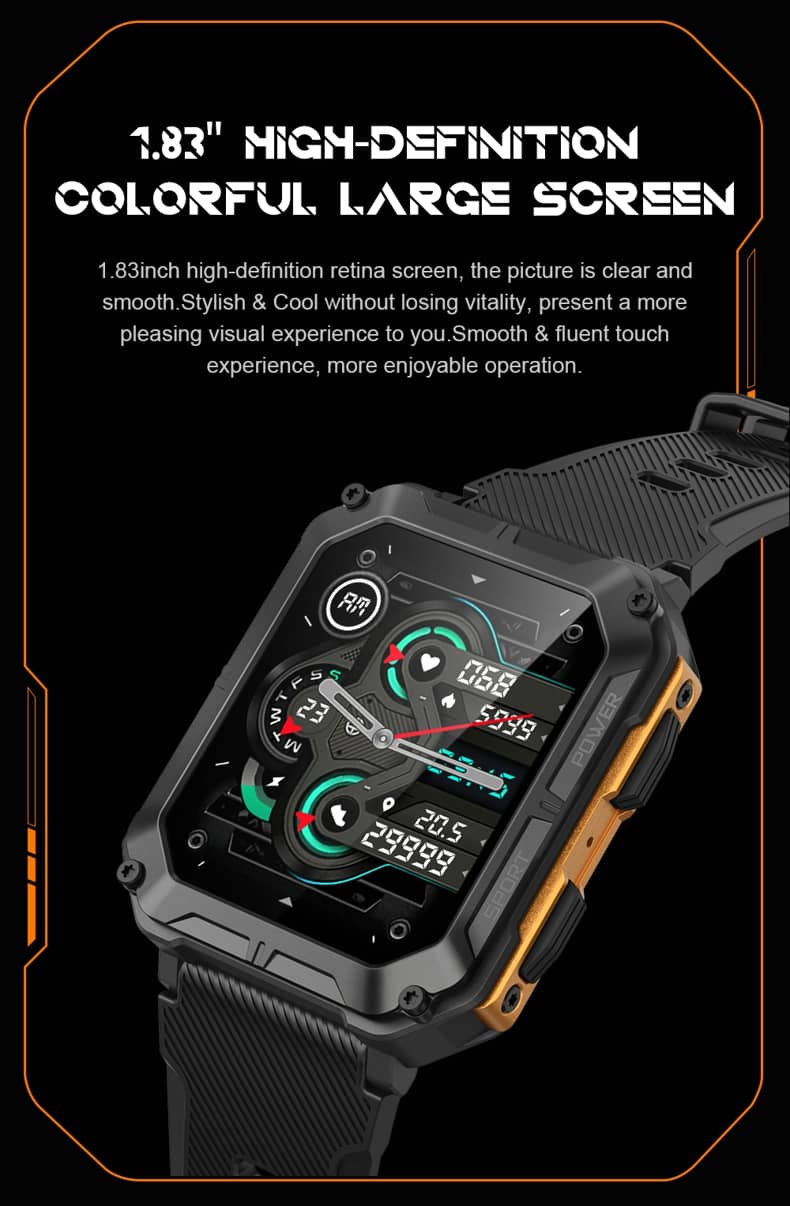 best rugged screen touch smartwatch