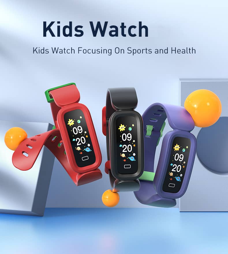 Findtime Kids Fitness Tracker with GPS Track Records IP68 Waterproof Blood Pressure Monitor Heart Rate Blood Oxygen Monitor