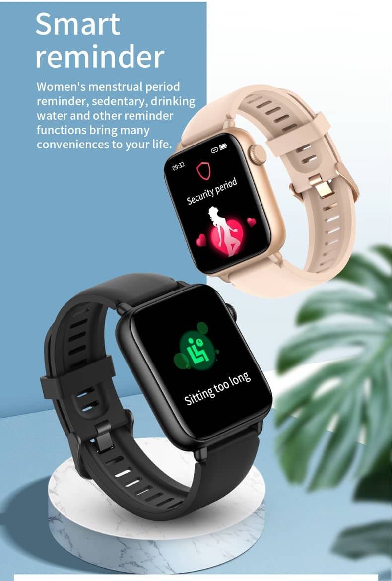 Findtime Smartwatch zur Überwachung des Blutdrucks, Körpertemperatur, Blutsauerstoff, Herzfrequenz