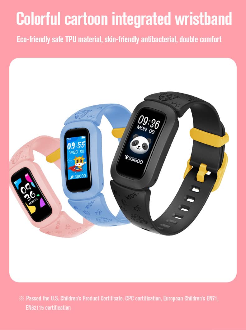 Findtime Kids Smart Watch IP68 Waterproof Heart Rate Monitor Blood Oxygen Body Temperature