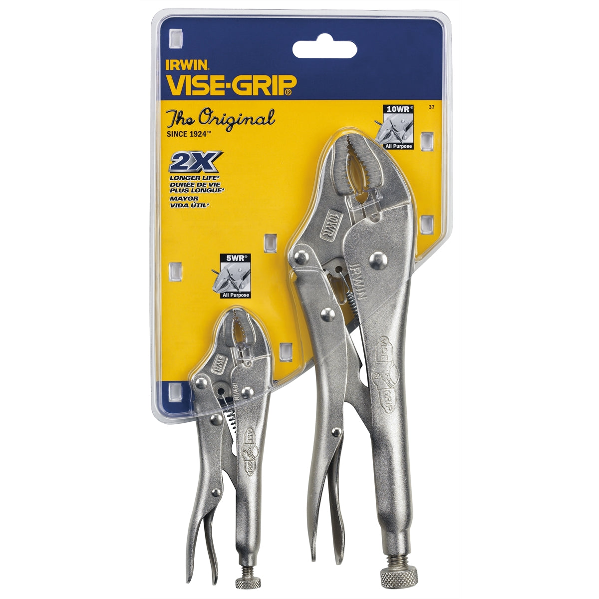 Vise Grip Locking Pliers Set, 2 Piece, Includes 10WR and 5WR