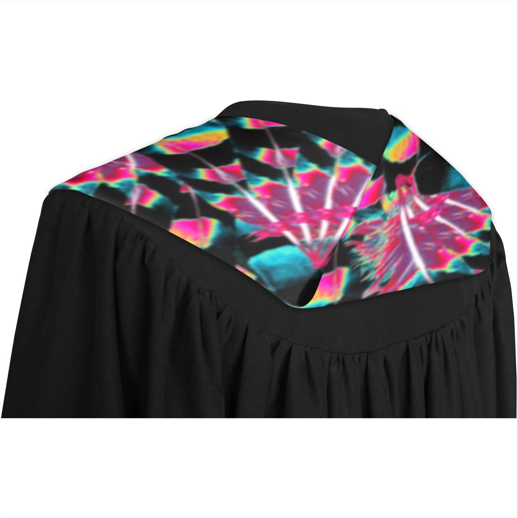 Hawk Feathers Heat Map Graduation Stole