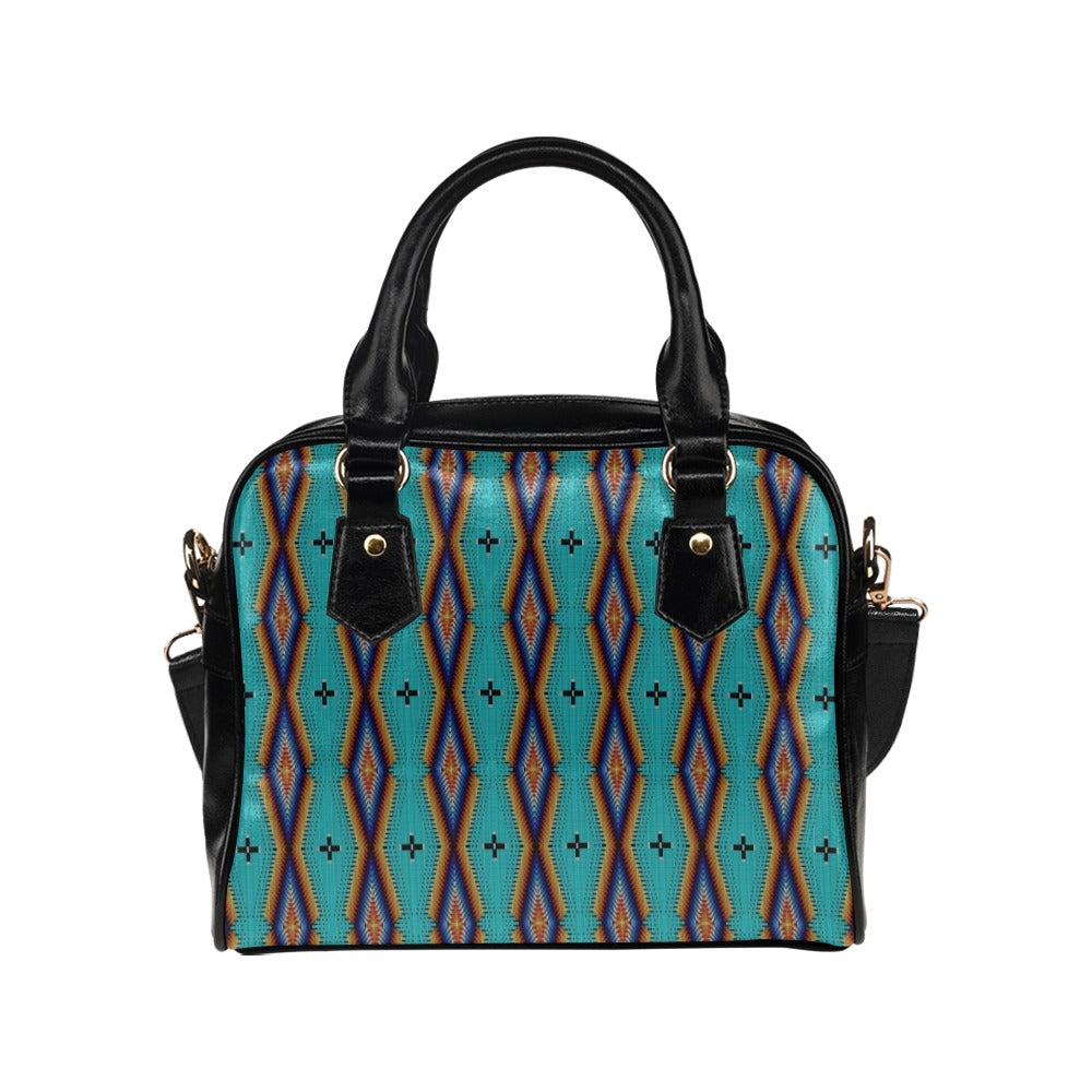 Diamond in the Bluff Turquoise Shoulder Handbag