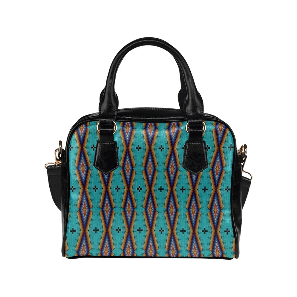 Diamond in the Bluff Turquoise Shoulder Handbag