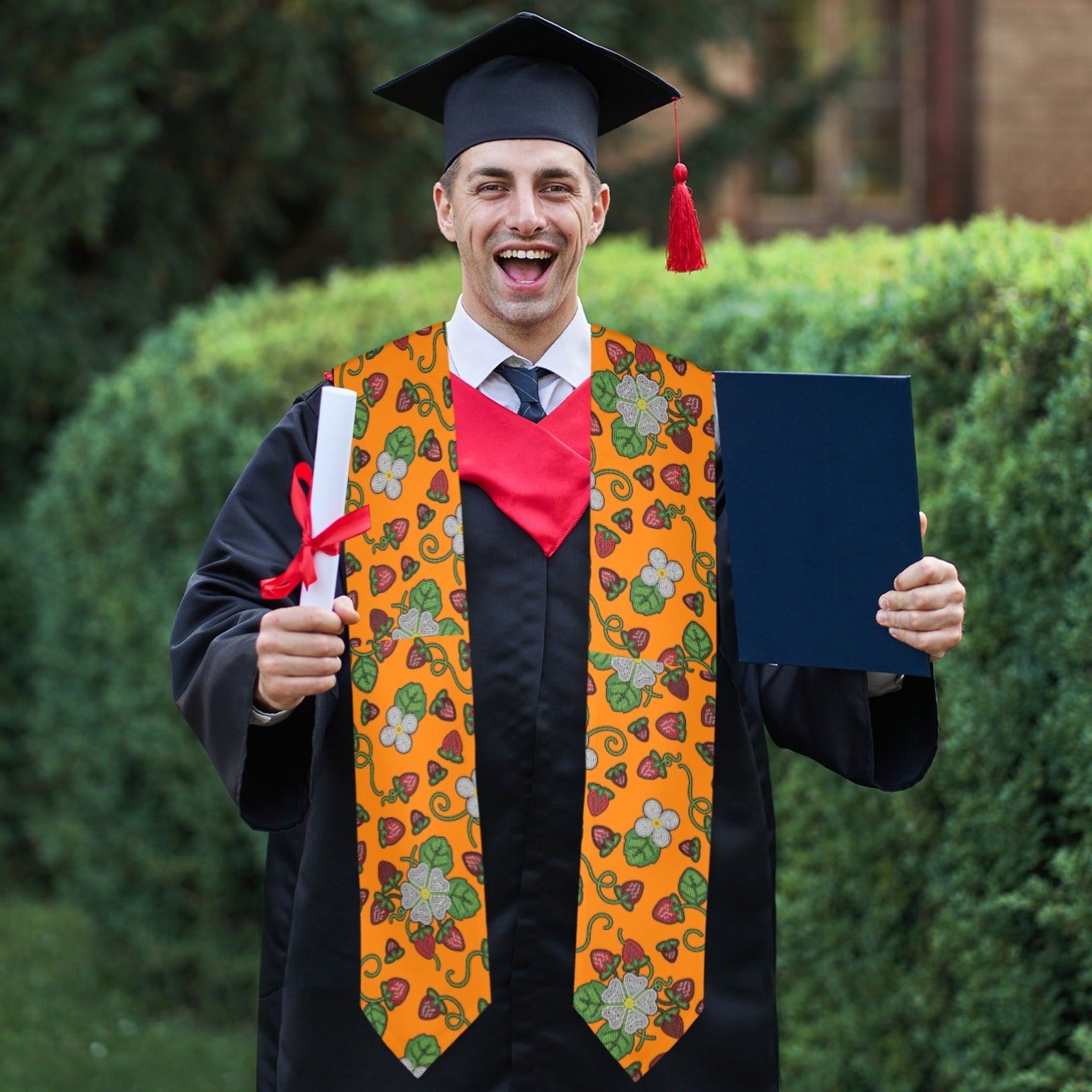 Strawberry Dreams Carrot Graduation Stole