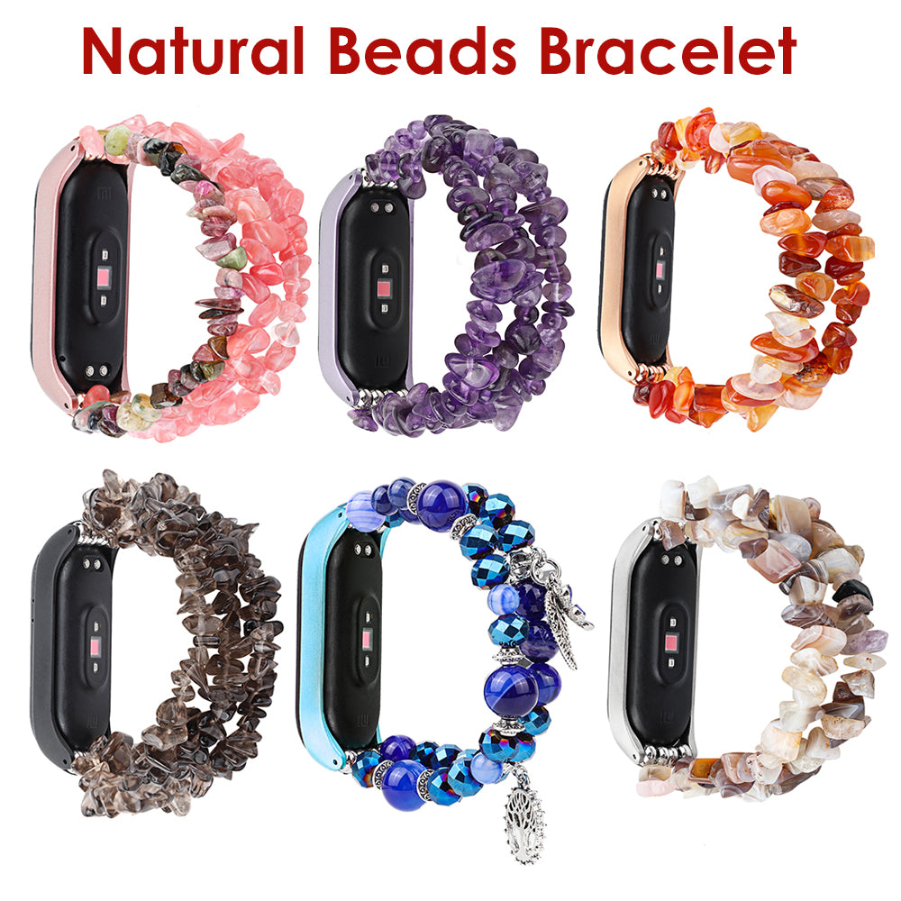 natural beads Xiaomi watchband