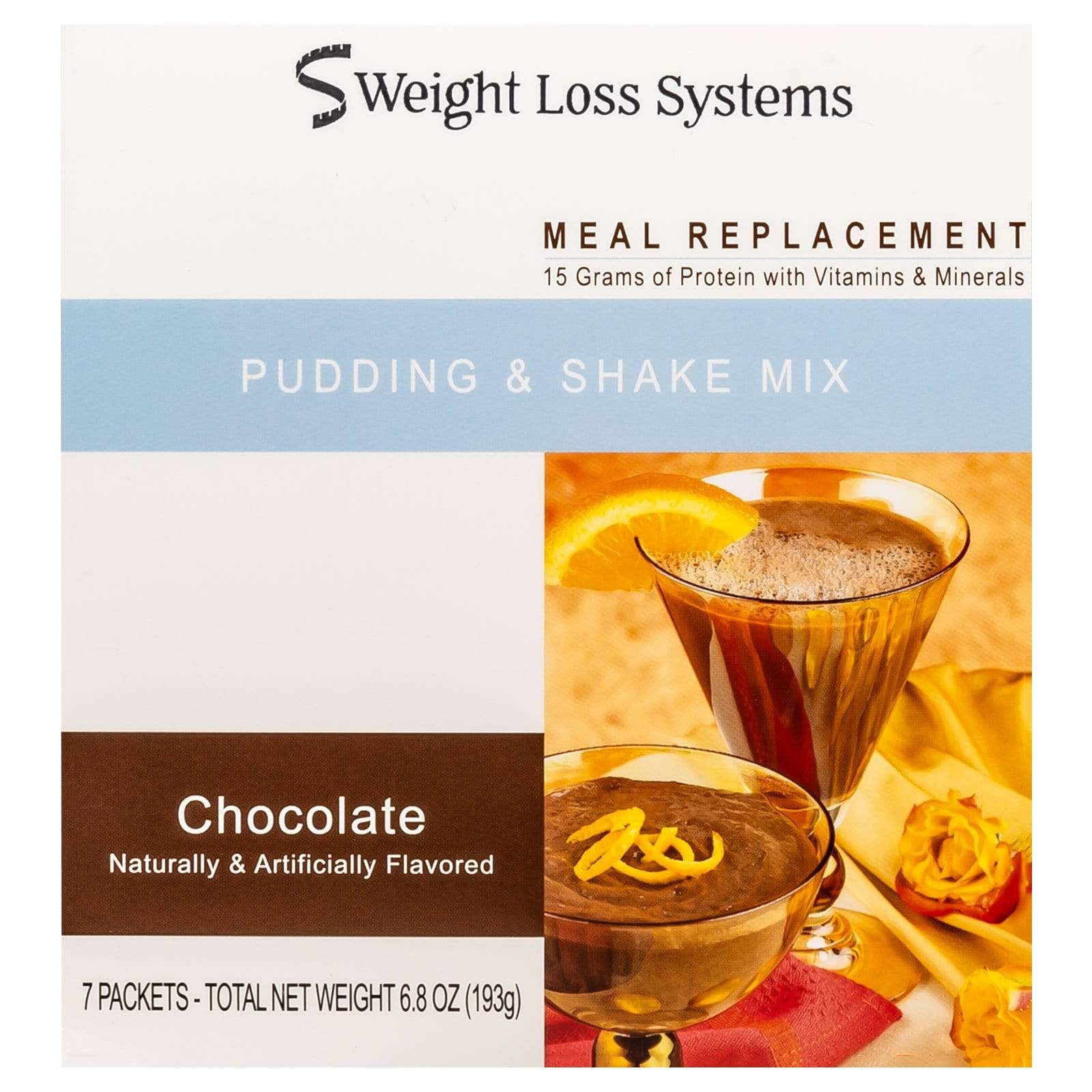 Weight Loss Systems Pudding & Shake - Chocolate - 7/Box