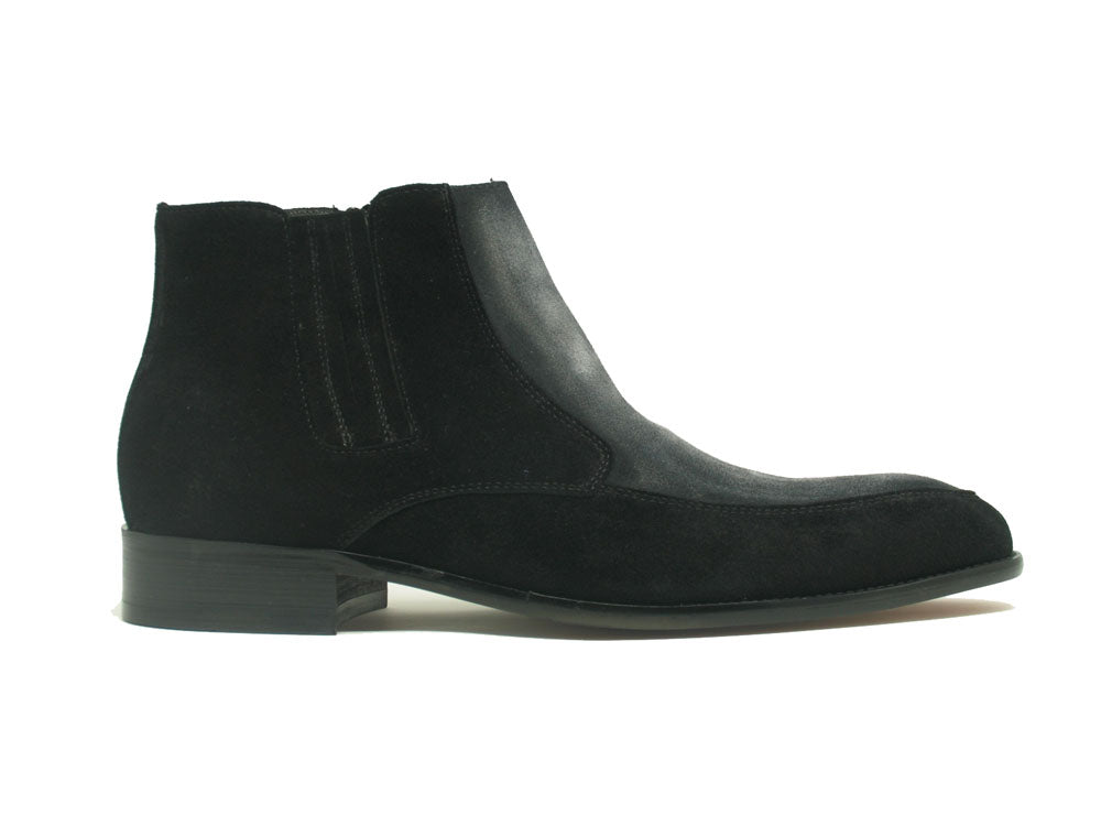 Two Tone Suede Chelsea Boots